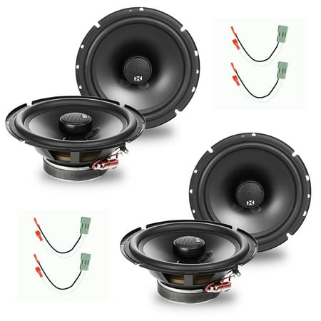 NVX 6.5" Coaxial Car Speaker Replacement Package for Select 2003-2011 Honda Element 540W Peak
