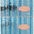 thumbnail image 4 of Shower Curtain Liner 3D Semi Transparent Heavy 8G Thick PEVA Waterproof Plastic Metal Grommets and Weighted Magnets 70 x 72 inches with Hooks Bubble Sky Blue, 4 of 8