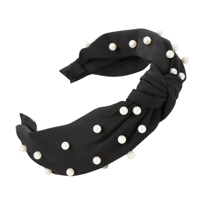 Fiudx Diadema con Lazo, Elegante Pañuelo de Tela, Aro Elástico Cómodo, Banda Absorbente para Mujer, Moda Deportiva Diaria, Regalo Perfecto, Talla Universal.