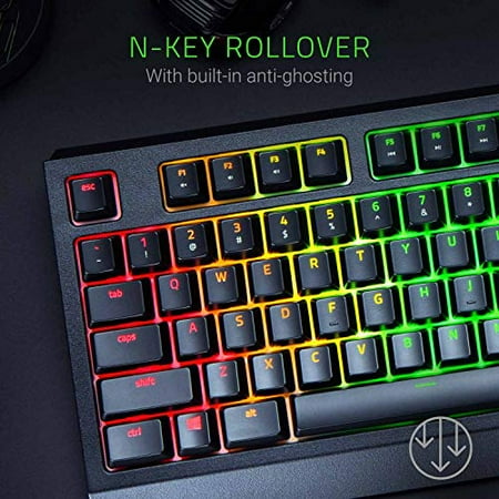 Razer - BlackWidow Wired Gaming Mechanical Green Switch Keyboard with RGB Chroma Backlighting - Black