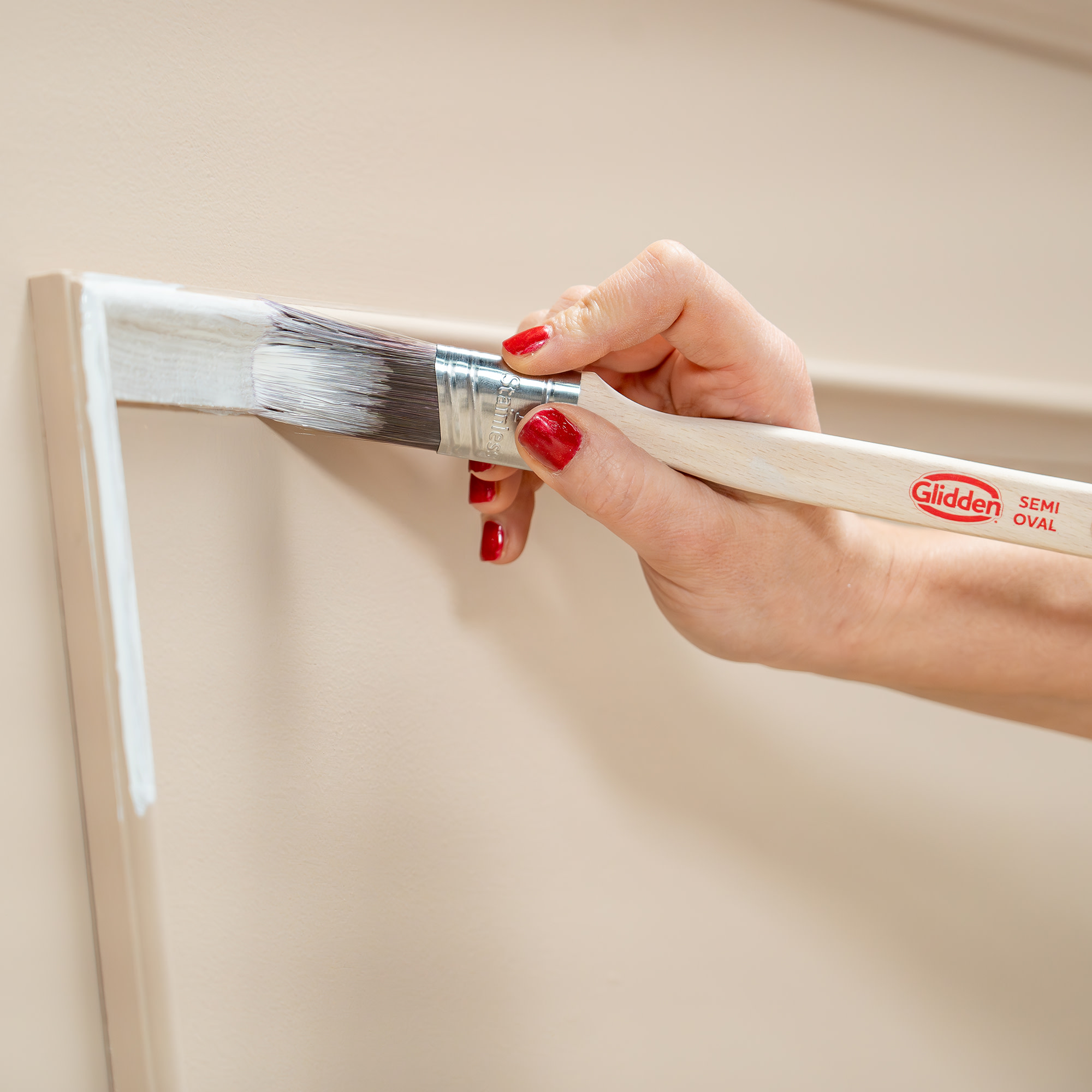 Glidden Semi-Oval Angled Sash Paint Brush Combo (1.5 & 2") photo 6