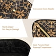 thumbnail image 5 of FORMRS Makeup Bag Travel Cosmetic Organizer for Women Fold Flat Zipper Pouch with Handle, Classic Floral, 5 of 8