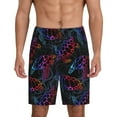 thumbnail image 2 of Picia Sea Turtle Pajama Shorts for Men, Men's Pajama Bottoms, Sleepwear,Short Pajama Pants-4X-Large, 2 of 9