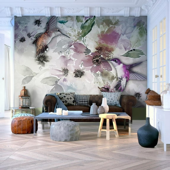 Tiptophomedecor Animal Wallpaper Wall Mural - Nature In Watercolor