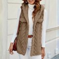 thumbnail image 2 of Tranfacy Gilets pour Femmes, Manteaux d'Hiver pour Femmes, Blouse Sans Manches Décontractée à Capuche, Veste de Mode, 2 of 7