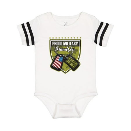 

Inktastic Proud Military Grandson Gift Baby Boy or Baby Girl Bodysuit