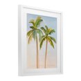 thumbnail image 2 of Stupell Industries Coastal Tropical Palm Twins at Sunrise White Framed Print Under Glass, 17 x 21, by The Prints Vibe, 2 of 8