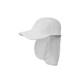 thumbnail image 1 of Juniper Taslon UV Casquette 5 Panneaux avec Rabat - Blanc, 1 of 1