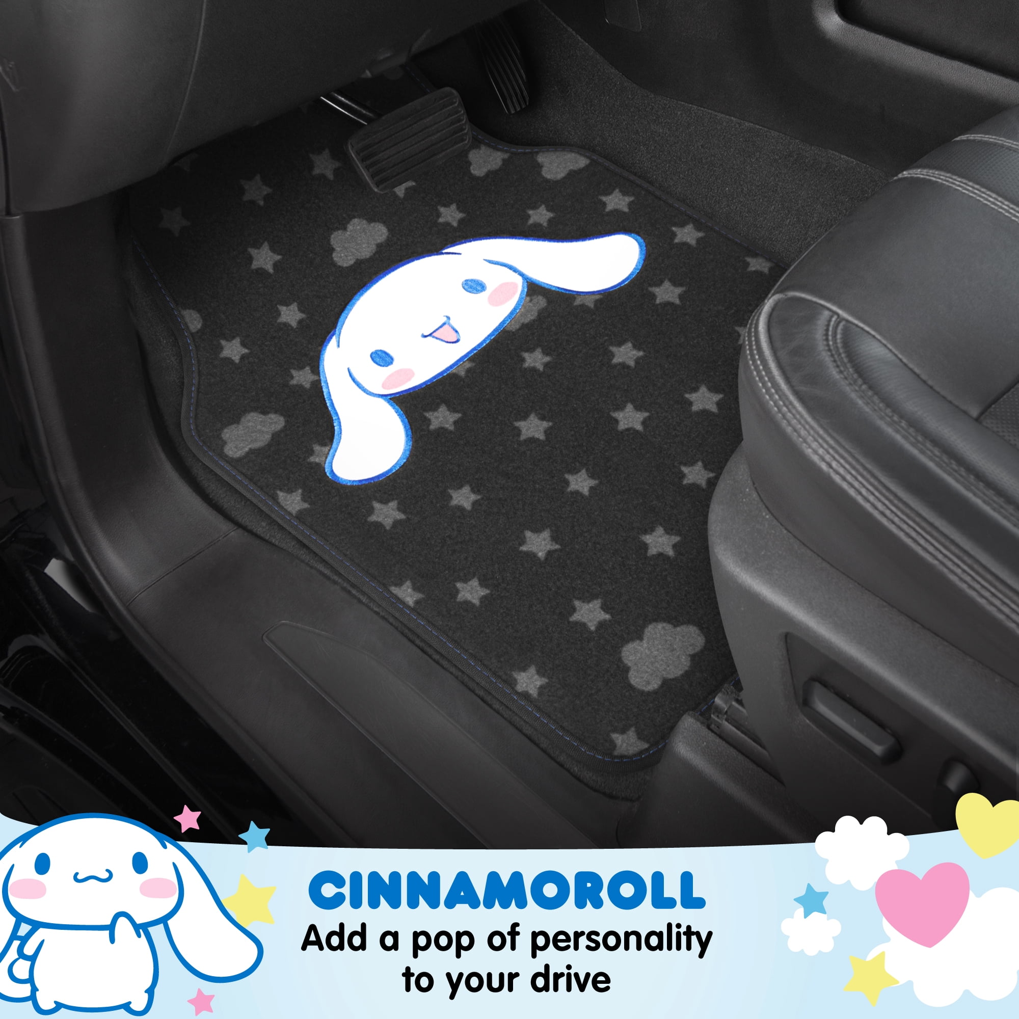 Cinnamoroll Carpet Car Floor Mats - Universal Fit for Cars, SUVs & Trucks