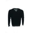 thumbnail image 3 of INC International Concepts Mens Cotton V-Neck Sweater (2XLarge, Black), 3 of 4