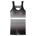 thumbnail image 4 of Womens Two Piece Sets Summer Spring Outfits Yoga Outdoor Sports Bra Sleeveless Tops Sports Bra And Shorts Set, 4 of 5