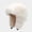 Beige, variant on Unisex Faux Rabbit Fur Trapper Hat Fleece Lined Earflap Thick Warm Windproof Winter Outdoor Aviator Cap Blue One Size