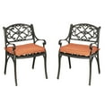 thumbnail image 3 of Homestyles Sanibel Cast Aluminum 5Pc Outdoor Dining Set w/Arm Chairs in Bronze, 3 of 4