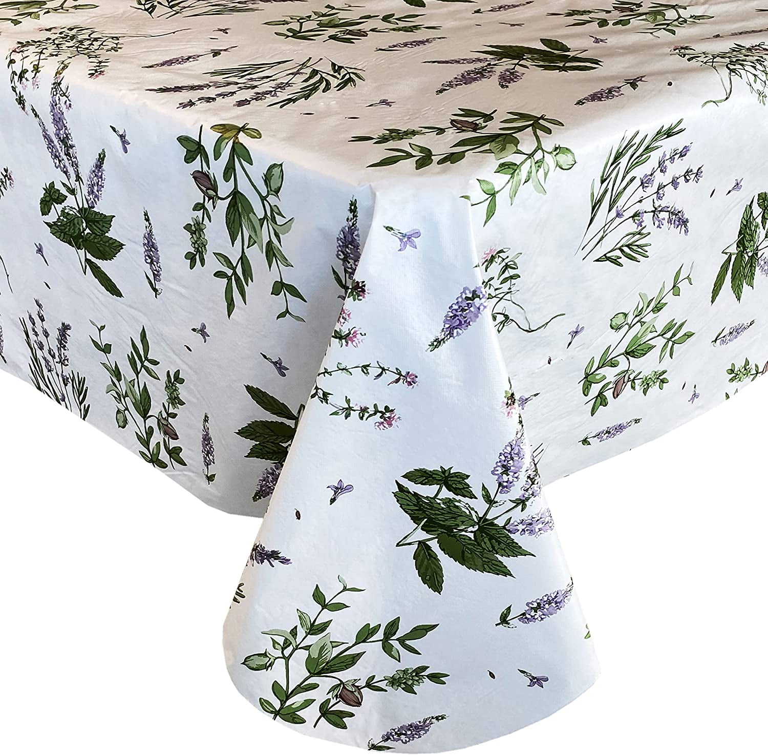 Newbridge Herb Garden Floral Kitchen Design Flannel Backed Vinyl