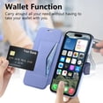 thumbnail image 2 of ELEHOLD Case for iPhone 15 Pro,2 in 1 Detachabl Wallet Plating Clear Case with Card Holder[Compatible with MagSafe Accessories],Blue, 2 of 11