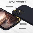 thumbnail image 3 of Étui en Silicone Liquide Conçue pour iPhone 12 et iPhone 12 Pro, Protection Intégrale Gel Doux, 3 of 5