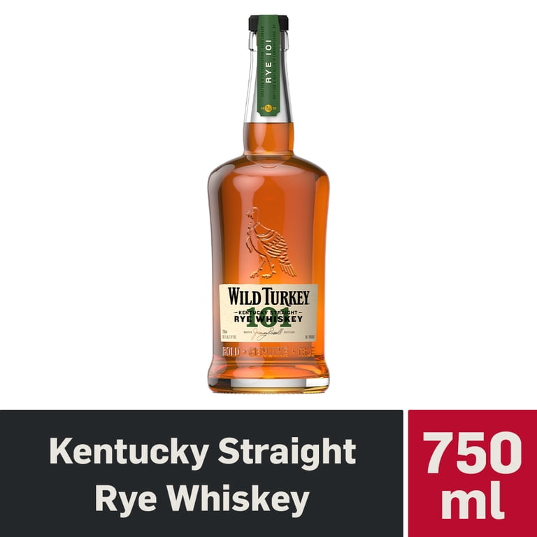 Wild Turkey, Rye Whiskey, 750 ml Bottle, 50.5% ABV - Walmart.com