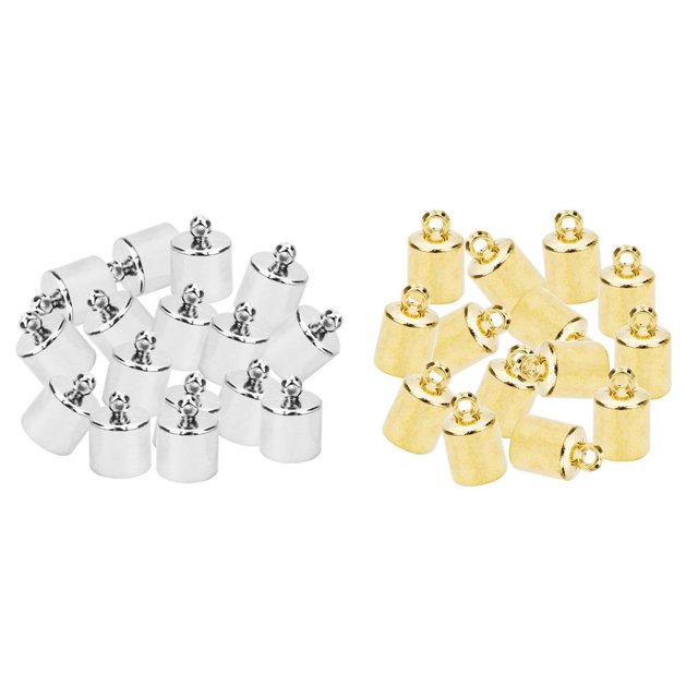 200x extremo Campana Tapas de sueltas Tapón Cordón de material cuero para bricolaje Fabricación de joyas perfecl Perlas de resina