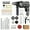 110v Electric Drill + Deluxe Accessories, variant on 1 Set Corded Impact Drill, High Power Motor, Reinforced Components, Heavy Duty for Brick Wall, Concrete & Power Tools