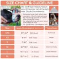 thumbnail image 2 of Dog Mask Soft Nylon Face Mask (Grey, Small) - Adjustable Breathable Mesh Mask, Dog Face Mask, Anti-Bite, Anti-Bark & ​​Mouth Cover, 2 of 5
