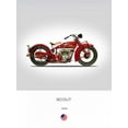 thumbnail image 2 of Rogan, Mark 12x14 White Modern Wood Framed Museum Art Print Titled - Indian Scout 101 1929, 2 of 4
