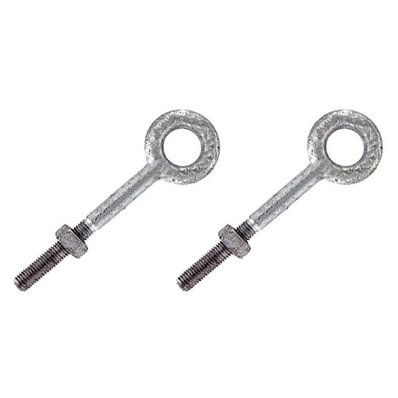 Eye Bolts - Galvanized Steel - 5/8" x 6" - 2 Pack