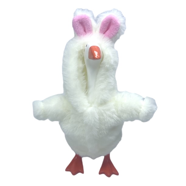 Disfraz de ganso de escritorio, sudadera con capucha de peluche, disfraz de vaca, conejo y tiburón, ropa de ganso de escritorio para figuras de ganso de escritorio de 7 pulgadas