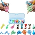 thumbnail image 1 of 16pcs Pencil Grips Writing Aid Writing Aid Grip Universal Pen Holder Grip Child With Box, 1 of 3