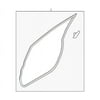 Genuine OE Ford Weatherstrip - CE8Z-5420530-C Fits select: 2011-2019 FORD FIESTA
