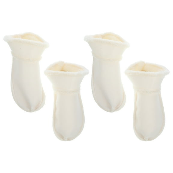 PAMINGONO 2Pairs Mens Slippers Clog Sandal Warm Liner Clogs White Fleece Material Comfortable Wear Autumn and Winter Use