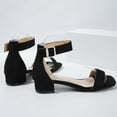 thumbnail image 5 of Ruyang Women's Heeled Sandals Ladies Casual Side Buckle Low Heel Roman Shoes Summer Fashion Ladies Sandals, 5 of 9