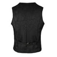 thumbnail image 4 of Chaleco Steampunk Hugo medieval ajustado para hombre de jacquard vintage, 4 of 8