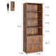 thumbnail image 3 of Industrial-style 71.4-pulgada de madera six-layer estante con doors para para exposición y almacenamiento, estilo rural style, 3 of 10