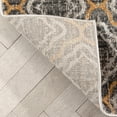 thumbnail image 7 of Well Woven Rohen Grey Golden Rust Moroccan Trellis Modern Area Rug 8x10 (7'10" x 9'10"), 7 of 7