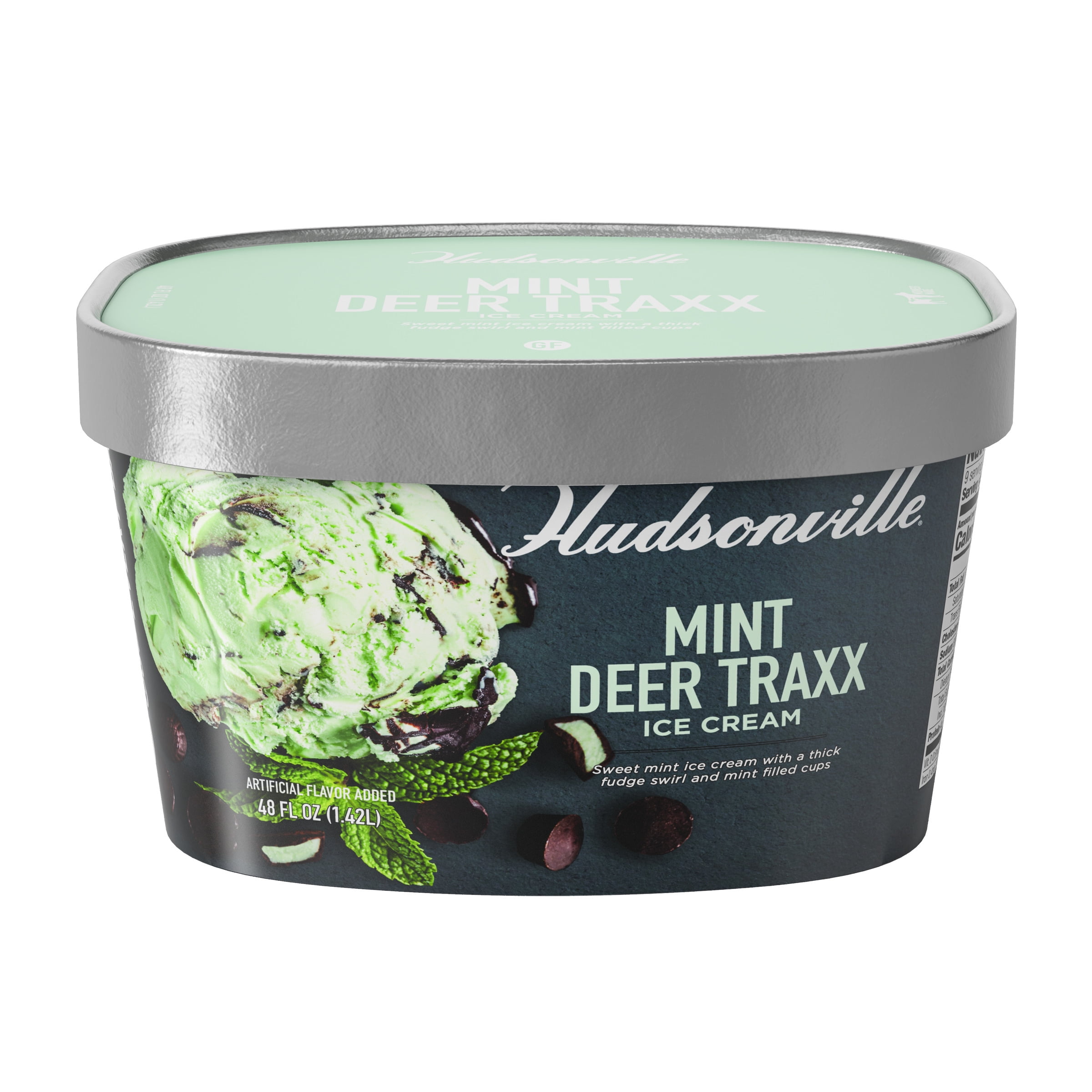 Hudsonville Mint Deer Traxx Ice Cream, 48 fl oz, 1 Count
