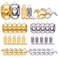 thumbnail image 1 of Hmjpng 60 piezas de 3 estilos de dijes de vaquero occidental, aleación tibetana, colgantes de sombrero de caballo, dijes de botas de vaquero vintage, suministros para manualidades, pulsera, collar, fa, 1 of 1