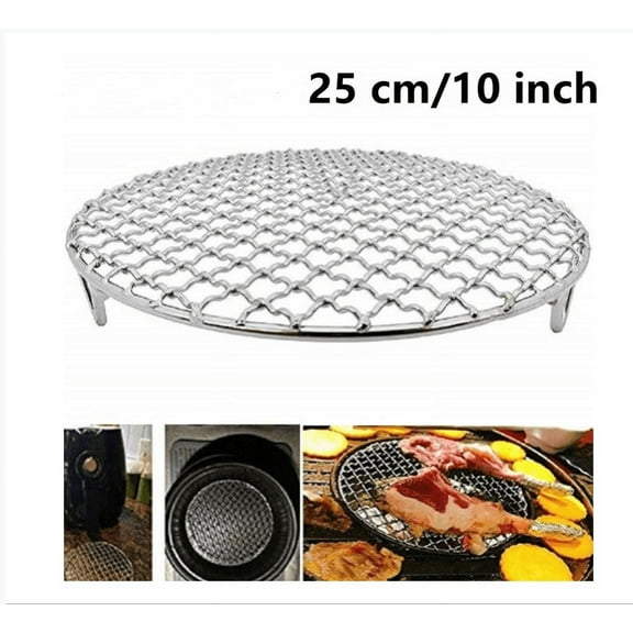 Cooling Rack, Round Stainless Steel Thick Wire Rack for Roasting Grilling Drying, 10" x 10", Baking Large Oven Tray Rack for Cake/Meat/Pizza, Heavy Duty & Dishwasher Safe,Round Cooling Racks