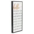 thumbnail image 3 of Stupell Industries Hello Fall Favorites Phrases Typography Painting Black Framed Art Print Wall Art, 13 x 30, 3 of 9