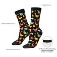 thumbnail image 2 of Yiaed Flowe Rooster Print Great elasticity Crew Socks Sports socks for Men and Women, 2 of 5