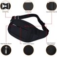 thumbnail image 4 of Sac Banane avec Housse de Pluie, Sac Résistant à l'Eau pour Hommes et Femmes, Sac Banane pour Course, Marche, Voyage, Randonnée, Cyclisme, Sac Banane avec Sangle Réglable pour Extérieur et sport, 4 of 7