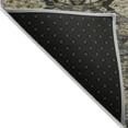 thumbnail image 3 of HomeRoots 603382 10 x 14 ft. Charcoal & Beige Damask Washable Indoor & Outdoor Rectangle Area Rug, 3 of 5
