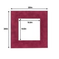 thumbnail image 3 of Berry Suede Acid Free 20x20 Picture Frame Mats with White Core Bevel Cut for 10x10 Pictures - Fits, 3 of 3