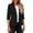 2#Black, variant on Roma Knit Blazer for Women Long Sleeve Ruffle Cuff Casual Chic Jacket Fall Spring Lightweight 2026 Hot Pink XL