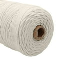 thumbnail image 4 of 3mm 100m/200m DIY Hand-Woven Cotton Craft Macrame String Braided Tapestry Rope, 4 of 8