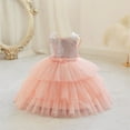 thumbnail image 3 of Hicidod Fancy Dresses for Girls Lace Bridesmaid Dress Kids Princess Wedding Prom Pageant Birthday Party Tutu Tulle Dresses, 3 of 4