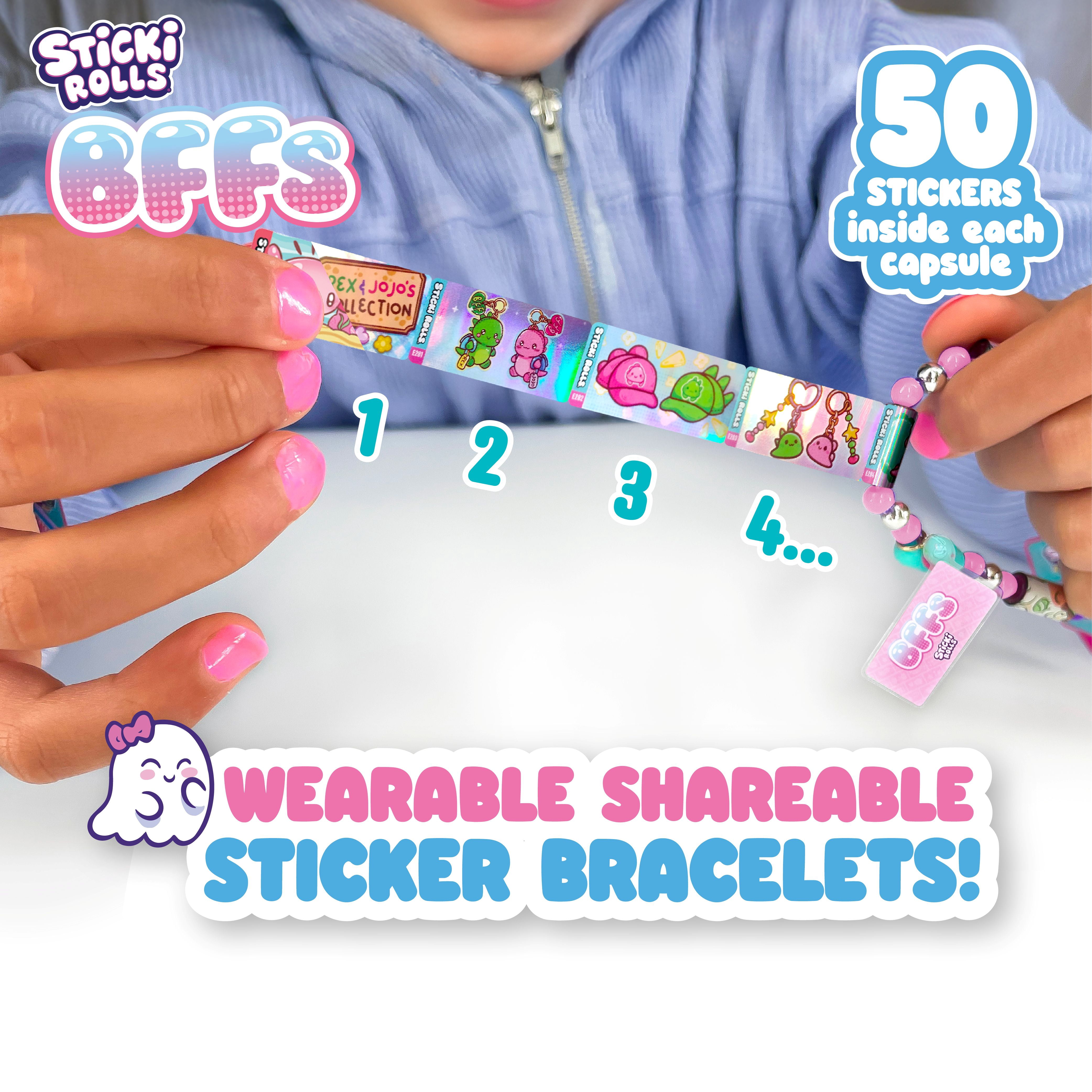 Sticki Rolls - BFF Sticki Band Capsule Art & Craft Kit with Bracelet Materials