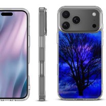 For iPhone 17 Pro Max Protective Shockproof Phone Case, by OneToughShield - Night Tree
