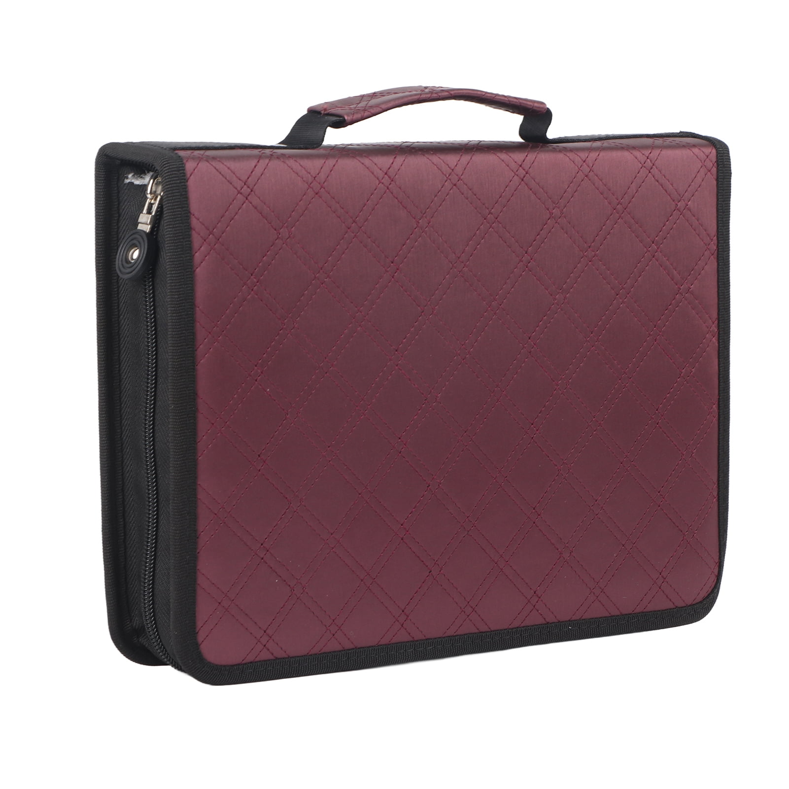 150 Slots Colored Pencil Case, Large Capacity PU Leather Fabric Pencil Case Zipper Pen Bag