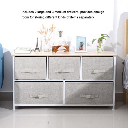 Yosoo Storage Organizer Drawer 5 Drawers Detachable Fabric Drawer