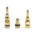 thumbnail image 3 of Monoprice High-Quality Open Screw Gold Plated Speaker Banana Plug 5/Pair 109437, 3 of 3